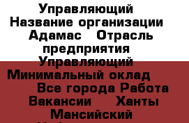 Управляющий › Название организации ­ Адамас › Отрасль предприятия ­ Управляющий › Минимальный оклад ­ 40 000 - Все города Работа » Вакансии   . Ханты-Мансийский,Нефтеюганск г.